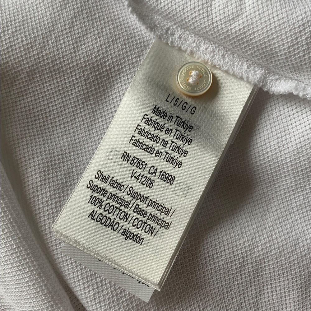 Lacoste x Netflix White Polo Shirt with Embroidered Logo - Picture 9 of 10